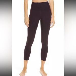Z by Zella Deep Plum Crop Leggings